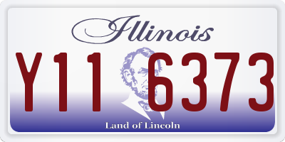 IL license plate Y116373