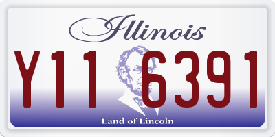IL license plate Y116391