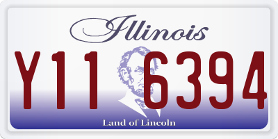 IL license plate Y116394
