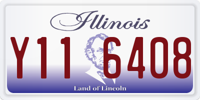 IL license plate Y116408