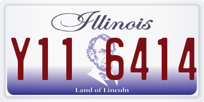 IL license plate Y116414