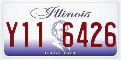 IL license plate Y116426