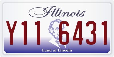 IL license plate Y116431