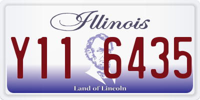 IL license plate Y116435