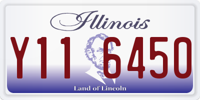 IL license plate Y116450