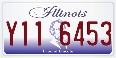 IL license plate Y116453
