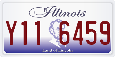 IL license plate Y116459