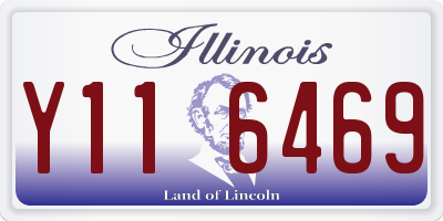 IL license plate Y116469