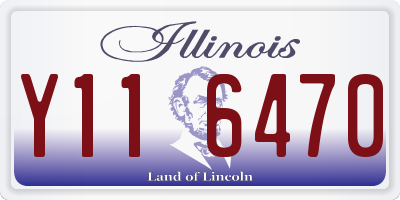 IL license plate Y116470