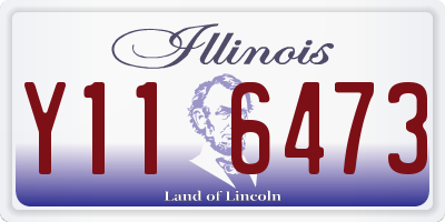IL license plate Y116473