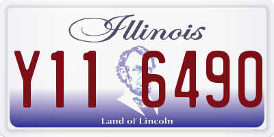 IL license plate Y116490
