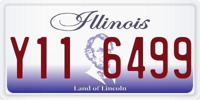 IL license plate Y116499