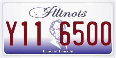 IL license plate Y116500