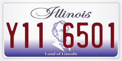 IL license plate Y116501
