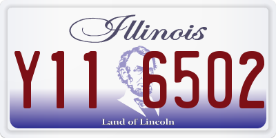 IL license plate Y116502