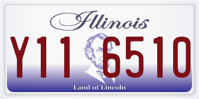 IL license plate Y116510