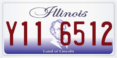 IL license plate Y116512