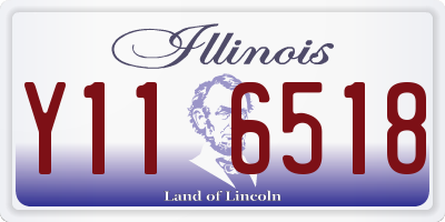 IL license plate Y116518