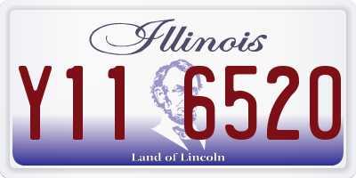 IL license plate Y116520