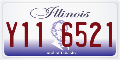 IL license plate Y116521