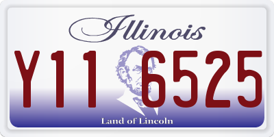 IL license plate Y116525