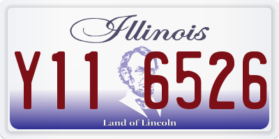 IL license plate Y116526