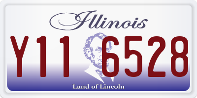 IL license plate Y116528