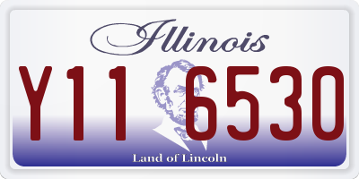IL license plate Y116530