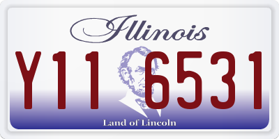 IL license plate Y116531