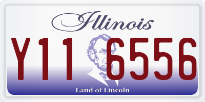 IL license plate Y116556