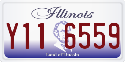 IL license plate Y116559