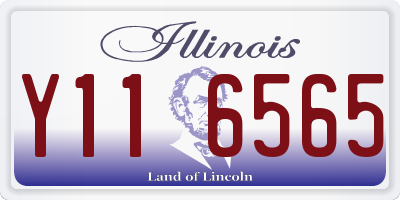 IL license plate Y116565
