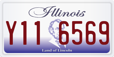 IL license plate Y116569