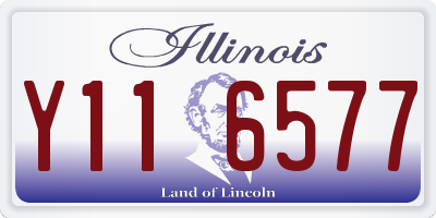 IL license plate Y116577