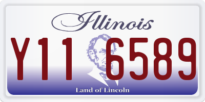 IL license plate Y116589