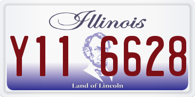 IL license plate Y116628