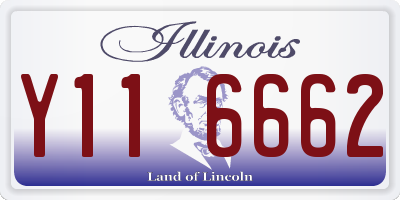 IL license plate Y116662