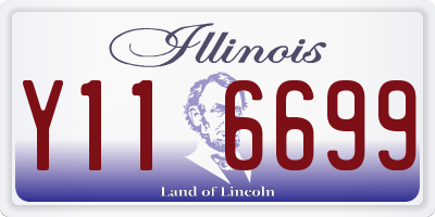 IL license plate Y116699