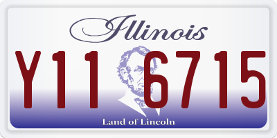 IL license plate Y116715