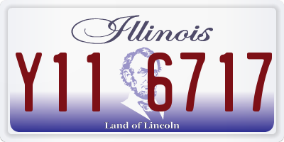 IL license plate Y116717