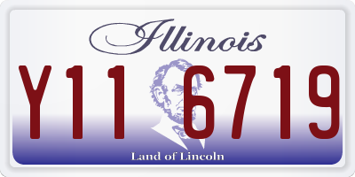 IL license plate Y116719