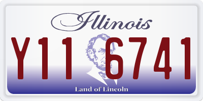 IL license plate Y116741