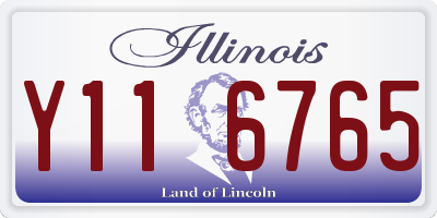 IL license plate Y116765