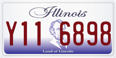 IL license plate Y116898