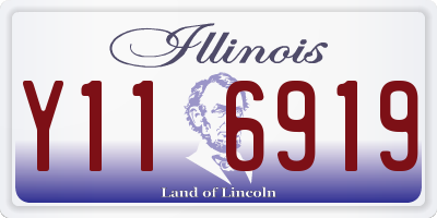 IL license plate Y116919