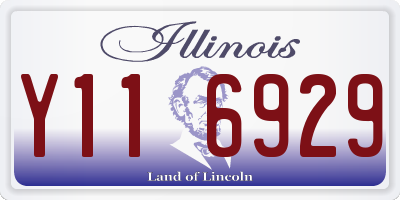 IL license plate Y116929