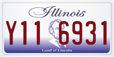 IL license plate Y116931