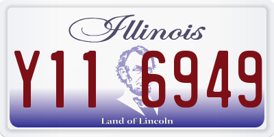 IL license plate Y116949