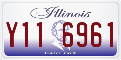 IL license plate Y116961