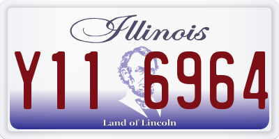 IL license plate Y116964